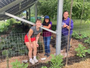 Gina Sison and Garden Volunteers